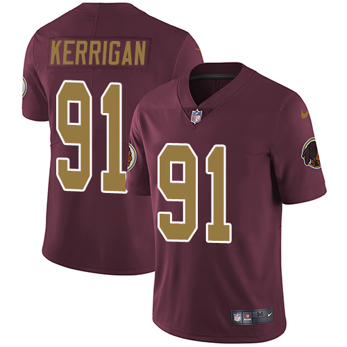 Nike Redskins #91 Ryan Kerrigan Burgundy Red Alternate Men's Stitched NFL Vapor Untouchable Limited Jersey